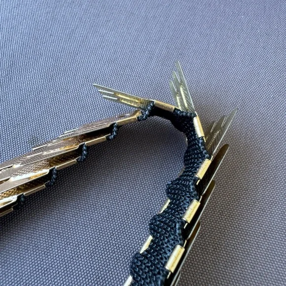 80’s Vintage Gold Tone Metal Waist Belt - Picture 5 of 6